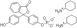 Phenolphthalein monophosphate dicyclohexylammonium salt molecular structure (CAS 14815-59-9)