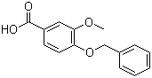 4-苄氧基-3-甲氧基苯甲酸分子结构 (CAS 1486-53-9)