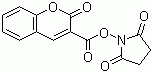structure of CAS# 148627-84-3, (2,5-Dioxopyrrolidin-1-yl) 2-oxochromene-3-carboxylate