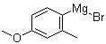 4-Methoxy-2-methylphenylmagnesium bromide molecular structure (CAS 148706-30-3)