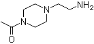 structure of CAS# 148716-35-2, 4-乙酰基-1-哌嗪乙胺