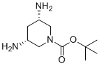 structure of CAS# 1487316-54-0, 叔-丁基顺式-3,5-二氨基哌啶-1-羧酸酯