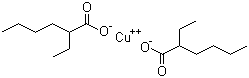 异辛酸铜分子结构 (CAS 149-11-1)