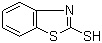 2-Mercaptobenzothiazole molecular structure (CAS 149-30-4)