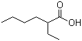 structure of CAS# 149-57-5, 2-Ethylhexanoic acid