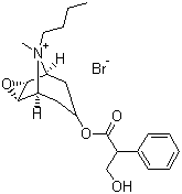 structure of CAS# 149-64-4, 丁溴东莨菪碱