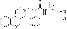 CAS 登录号：149007-53-4, (R)-N-叔丁基-4-(2-甲氧基苯基)-alpha-苯基-1-哌嗪丙酰胺二盐酸盐