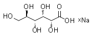 D-葡萄糖酸钠分子结构 (CAS 14906-97-9)