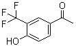 structure of CAS# 149105-11-3, 1-(4-Hydroxy-3-trifluoromethylphenyl)ethanone