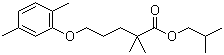 structure of CAS# 149105-26-0, Isobutyl 2,2-dimethyl-5-(2,5-xylyloxy)valerate