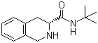 (S)-N-叔丁基-1,2,3,4-四氢异喹啉-3-甲酰胺分子结构 (CAS 149182-72-9)