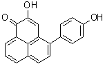 structure of CAS# 149184-19-0, 2-羟基-4-(4-羟基苯基)-1H-萘嵌苯-1-酮
