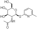 structure of CAS# 149263-94-5, 6-Methyl-2-pyridinyl 2-(acetylamino)-2-deoxy-1-thio-beta-D-glucopyranoside