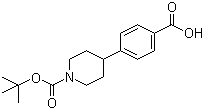 structure of CAS# 149353-75-3, N-Boc-4-(4-carboxyphenyl)piperidine