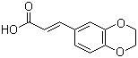 1,4-Benzodioxan-6-acrylic acid molecular structure (CAS 14939-91-4)