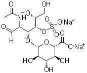 2-(Acetylamino)-2-deoxy-3-O-beta-D-glucopyranuronosyl-D-galactose 4-(hydrogen sulfate) disodium salt molecular structure (CAS 149406-52-0)