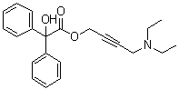 4-(Diethylamino)-2-butyn-1-ol benzilate (ester) molecular structure (CAS 14943-53-4)