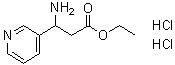 structure of CAS# 149498-96-4, 3-Amino-3-(pyridine-3-yl)propionic acid ethyl ester dihydrochloride