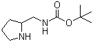 structure of CAS# 149649-58-1, 2-Boc-aminomethylpyrrolidine