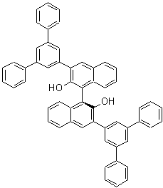 CAS 登录号：1496637-10-5, (1S)-3,3'-二([1,1':3',1''-三联苯]-5'-基)-[1,1'-联萘]-2,2'-二醇