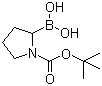 1-N-Boc-pyrrolidin-2-ylboronic acid molecular structure (CAS 149682-75-7)