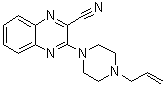 2-氰基-3-[1-(4-烯丙基哌嗪基)]喹喔啉分子结构 (CAS 149685-89-2)
