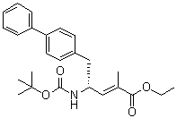 structure of CAS# 149709-59-1, (4R)-5-[1,1'-Biphenyl]-4-yl-4-[[(1,1-dimethylethoxy)carbonyl]amino]-2-methyl-2-pentenoic acid ethyl ester