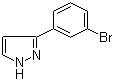 structure of CAS# 149739-65-1, 3-(3-Bromophenyl)-1H-pyrazole