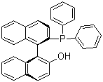 structure of CAS# 149917-88-4, (R)-2-Diphenyphosphino-2'-hydroxyl-1,1'-binaphthyl