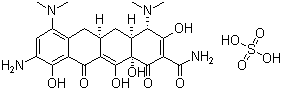 CAS 登录号：149934-20-3, 9-氨基米诺环素硫酸盐