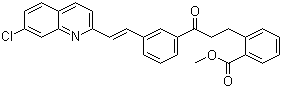 structure of CAS# 149968-11-6, Methyl (E)-2-[3-[3-[2-(7-chloro-2-quinolinyl)ethenyl]phenyl]-3-oxopropyl]benzoate