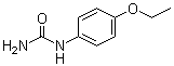 (4-乙氧基苯基)脲分子结构 (CAS 150-69-6)