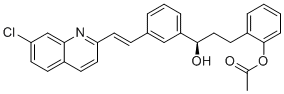 CAS # 150026-73-6, Montelukast Impurity 40, 1-[2-[(3R)-3-[3-[(1E)-2-(7-Chloro-2-quinolinyl)ethenyl]phenyl]-3-hydroxypropyl]phenyl]acetate