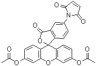 structure of CAS# 150322-01-3, Fluorescein diacetate 5-maleimide