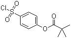 structure of CAS# 150374-99-5, 4-(Chlorosulfonyl)phenyl pivalate