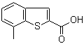 7-甲基苯并[b]噻吩-2-羧酸分子结构 (CAS 1505-61-9)