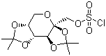 CAS # 150609-95-3, Diacetonefructose chlorosulfate, 2,3:4,5-Bis-O-(1-methylethylidene)-b-D-fructopyranose sulfonyl chloride, 2,3:4,5-bis-O-(1-methylethylidene)-b-D-Fructopyranose