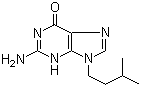 structure of CAS# 15065-50-6, 2-氨基-9-(3-甲基丁基)-3H-嘌呤-6-酮