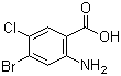 structure of CAS# 150812-32-1, 2-Amino-4-bromo-5-chlorobenzoic acid