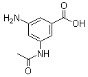 3-乙酰氨基-5-氨基苯甲酸分子结构 (CAS 15089-84-6)