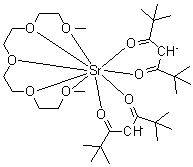 Bis(2,2,6,6-tetramethylheptan-3,5-dionato)(tetraglyme)strontium molecular structure (CAS 150939-76-7)