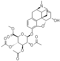 CAS 登录号：151250-15-6, 吗啡 3-beta-D-葡糖苷酸甲酯三乙酸酯
