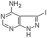structure of CAS# 151266-23-8, 4-Amino-3-iodopyrazolo[3,4-d]pyrimidine