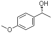 CAS # 1517-70-0, (R)-1-(4-Methoxyphenyl)ethanol, (+)-1-(p-Methoxyphenyl)ethanol, (+)-(R)-1-(4-Methoxyphenyl)ethanol, (R)-1-(p-Methoxyphenyl)ethanol, (alphaR)-4-Methoxy-alpha-methylbenzenemethanol