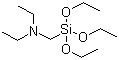 structure of CAS# 15180-47-9, Diethyl amino methyl triethoxy silane