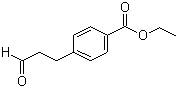 structure of CAS# 151864-81-2, 3-(4-Carboethoxy)phenyl propanal