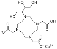 structure of CAS# 151878-23-8, 2,2'-(7-(羧甲基)-10-((2R,3S)-1,3,4-三羟基丁烷-2-基)-1,4,7,10-四氮杂环十二烷-1,4-二基)二乙酸钙相对配合物