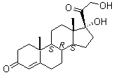 11-脱氧皮质醇分子结构 (CAS 152-58-9)