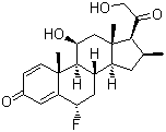 CAS # 152-97-6, Fluocortolone, (6S,8S,9R,10S,11S,13S,14S,16R,17S)-6-Fluoro-11-hydroxy-17-(2-hydroxyacetyl)-10,13,16-trimethyl-6,7,8,9,11,12,14,15,16,17-decahydrocyclopenta[a]phenanthren-3-one