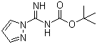 structure of CAS# 152120-61-1, N-(tert-Butoxycarbonyl)-1H-pyrazole-1-carboxamidine